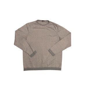 Benson Baby Blue and White Striped Sweater for Men